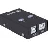 Manhattan Manhattan USB-A Automatic Sharing Switch, 2x USB-B Ports, 480 Mbps (USB 2.0) 2 porty USB 2.0 přepínač černá