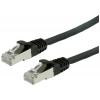 Value 21.99.1235 RJ45 síťové kabely, propojovací kabely CAT 6 S/FTP 1.00 m černá dvoužilový stíněný, bez halogenů, samozhášecí 1 ks Value 21.99.1235 RJ45 síťové kabely, propojovací kabely CAT 6 S/FTP 1.00 m černá dvoužilový stíněný, bez halogenů, samozhášecí 1 ks