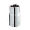 Zásuvka 1/2 in pohon 16 mm 12 bodů Dvojitý šestihran, celková délka: 38mm SAM