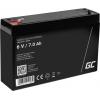 Green Cell Green Cell - USV-Akku - 1 x Batterie - Sealed Lead Acid (SLA) AGM12 olověný akumulátor 6 V 7 Ah olověná gelová (š x v x h) 151 x 100 x 35 mm plochý