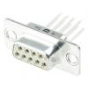 HARTING Konektor D-Sub, řada: 0967, počet kontaktů: 9, orientace těla: Rovný 2.74 mm, Montáž do panelu Vnitřní,