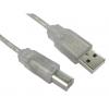 RS PRO Kabel USB Vnější, A: USB typu A, 5 m Vnější, Čirá, B: USB B RS PRO Kabel USB Vnější, A: USB typu A, 5 m Vnější, Čirá, B: USB B