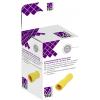 TRU COMPONENTS T1904C119 sortiment plochých zásuvek Šířka zástrčky: 6.30 mm Tloušťka konektoru: 0.80 mm 180 ° plná izolace žlutá 15 ks