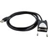 Exsys Kabel, A: Vnější délka 1.8 m, A: D-Sub 9pin, USB typu A, B: Vnější, B: D-SUB 9kolíkový Exsys Kabel, A: Vnější délka 1.8 m, A: D-Sub 9pin, USB typu A, B: Vnější, B: D-SUB 9kolíkový