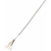 TRU COMPONENTS 1567174 alarmový kabel LiYY 4 x 0.22 mm² bílá 50 m