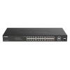 Gigabitový switch, model: 26-Port Gigabit Smart Managed Max PoE Switch 26portový D-Link Inteligentní Napájení přes síť