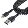 StarTech.com Kabel Lightning Vnější, řada: RUSB, A: Konektor Lightning, 0.5 m Vnější, Černá, B: USB 2.0 Typ A StarTech.com Kabel Lightning Vnější, řada: RUSB, A: Konektor Lightning, 0.5 m Vnější, Černá, B: USB 2.0 Typ A