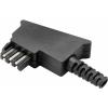 TRU COMPONENTS GM02F Sada TAE zástrčka, zahnutá černá Množství: 1 ks TRU COMPONENTS GM02F Sada TAE zástrčka, zahnutá černá Množství: 1 ks