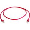Telegärtner RJ45 (křížený) síťový kabel CAT 6A S/FTP 2.00 m červená samozhášecí, bez halogenů Telegärtner RJ45 (křížený) síťový kabel CAT 6A S/FTP 2.00 m červená samozhášecí, bez halogenů