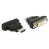 Delock 65020 HDMI / DVI adaptér [1x HDMI zástrčka - 1x DVI zásuvka 24+1pólová] vícebarevná 0 mm