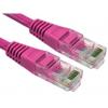 RS PRO Cat5e Ethernetové kabely, Růžová, Polyvinylchlorid, A: RJ45, 300V 0.2 m Vnější, B: RJ45 Vnější, typ pláště: UTP
