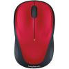 Logitech M235 optická myš, přenos bezdrátový, 3 tlačítko, 1000 dpi, červená/černá