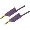 Hirschmann Test & Measurement MLN 100/2,5 VI měřicí kabel lamelová zástrčka 4 mm lamelová zástrčka 4 mm 1.00 m fialová 1 ks