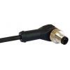 Kabel ovladače snímače, A: Vnější, A: Pravoúhlý 3, B: Bez koncovky, 250V 3, IP67, řada: M12 Bulgin 1 m
