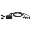 Přepínač KVM, USB 2portový USB, počet zobrazení: 1 1 Aten, video připojení: HDMI 1920 x 1200 pixel Přepínač KVM, USB 2portový USB, počet zobrazení: 1 1 Aten, video připojení: HDMI 1920 x 1200 pixel