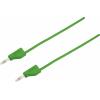 VOLTCRAFT MSB-300 měřicí kabel lamelová zástrčka 4 mm silikon 1.50 m zelená 1 ks
