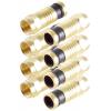 Shiverpeaks BS15-300814 F konektor Komprese, Pozlacený Připojení kabelu: F zástrčka Průměr lanka: 7.2 mm 4 ks