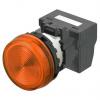 Kontrolka pilotního světla, řada: M22N barva Oranžová Krimpovací, 24V 22 mm Omron, IP66 Panel
