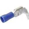 TRU COMPONENTS 1582973 faston zásuvka s odbočkou Šířka zástrčky: 6.30 mm Tloušťka konektoru: 0.80 mm 180 ° částečná izolace modrá 1 ks