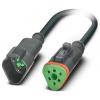 Phoenix Contact SAC-3P-DTMS/ 0,3-PUR/DTFS Kabel pro senzor/aktor, 1415003, piny: 3, 0.3 m, 1 ks Phoenix Contact SAC-3P-DTMS/ 0,3-PUR/DTFS Kabel pro senzor/aktor, 1415003, piny: 3, 0.3 m, 1 ks