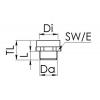 Wiska 10063628 AMP 12/7 adaptér M12 PG7 plast 25 ks