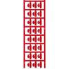 Weidmüller 1805790000 SFC 2/21 NEUTRAL RT ochranný štítek Druh montáže: přichycení sponami Potisknutelná plocha: 4.10 x 21 mm červená Počet markerů: 120 120 ks
