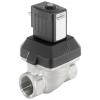 Elektromagnetický ventil 12 V na vodu, G1/2", NO, plastový Elektromagnetický ventil 12 V na vodu, G1/2", NO, plastový