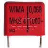 Kondenzátor radiální MKS4J031004C00KSSD, 0,1 µF, 630 V DC