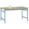 Manuflex BB3015.5012 Servírovací stolek základní stacionárně s multiplex stolní deska ve světle modrá RAL 5012, Šxhxv: 1000 x 600 x 780 mm světle modrá (RAL