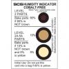 Bezpečnostní štítek, Hnědá, Žlutá, Papír Humidity Indicator SCS, výška: 75 mm, šířka: 50mm Bezpečnostní štítek, Hnědá, Žlutá, Papír Humidity Indicator SCS, výška: 75 mm, šířka: 50mm