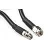 Koaxiální kabel, řada: SMA RF LLC200A, Černá Polyethylenová pěna, vnější průměr: 5 mm OD 10 m 50 Ω Siretta S koncovkou Koaxiální kabel, řada: SMA RF LLC200A, Černá Polyethylenová pěna, vnější průměr: 5 mm OD 10 m 50 Ω Siretta S koncovkou