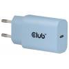 club3D CAC-3022 USB nabíječka, USB Power Delivery (USB-PD) , USB-C® zástrčka, 30 W, Power Delivery 3.0, modrá