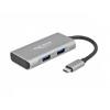Delock 63260 USB Hub 2 + 2 port USB-A, USB-C® USB 3.2 Gen2 10 GBit/s s konektorem USB C šedá 63260