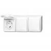 ABB 2CKA002084A0724 3násobný zásuvka s ochranným kontaktem IP44 čistě bílá (RAL 9010), bílá ABB 2CKA002084A0724 3násobný zásuvka s ochranným kontaktem IP44 čistě bílá (RAL 9010), bílá