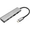 Digitus DA-70245 USB Hub 4 porty USB-A USB 3.2 Gen2 10 GBit/s s hliníkovým krytem tmavě šedá DA-70245