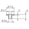 TRU COMPONENTS TC-V5816-203 izolační objímka 1 ks vnější Ø: 7.5 mm, 3.6 mm vnitřní Ø: 3.1 mm TRU COMPONENTS TC-V5816-203 izolační objímka 1 ks vnější Ø: 7.5 mm, 3.6 mm vnitřní Ø: 3.1 mm