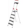 Hailo L100 TOPLINE 8050-507 hliník štafle vč. odkládacího místa na nářadí max.prac. výška: 3.07 m stříbrná, černá, červená EN 131 6.3 kg