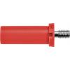 Schützinger SFK 8465 Ni / M4 / 7 / RT bezpečnostní šroubovací banánek 4 mm červená 1 ks
