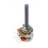 Potenciometr, průměr hřídele: 6.35 mm 1otáčkový, řada: 27 100 kΩ 20 % 0.2 W 27ESB104MMF50N Rotační, Montáž do panelu 2 Potenciometr, průměr hřídele: 6.35 mm 1otáčkový, řada: 27 100 kΩ 20 % 0.2 W 27ESB104MMF50N Rotační, Montáž do panelu 2