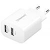 Intenso W24AA USB nabíječka, 2x USB A, 24 W, bílá